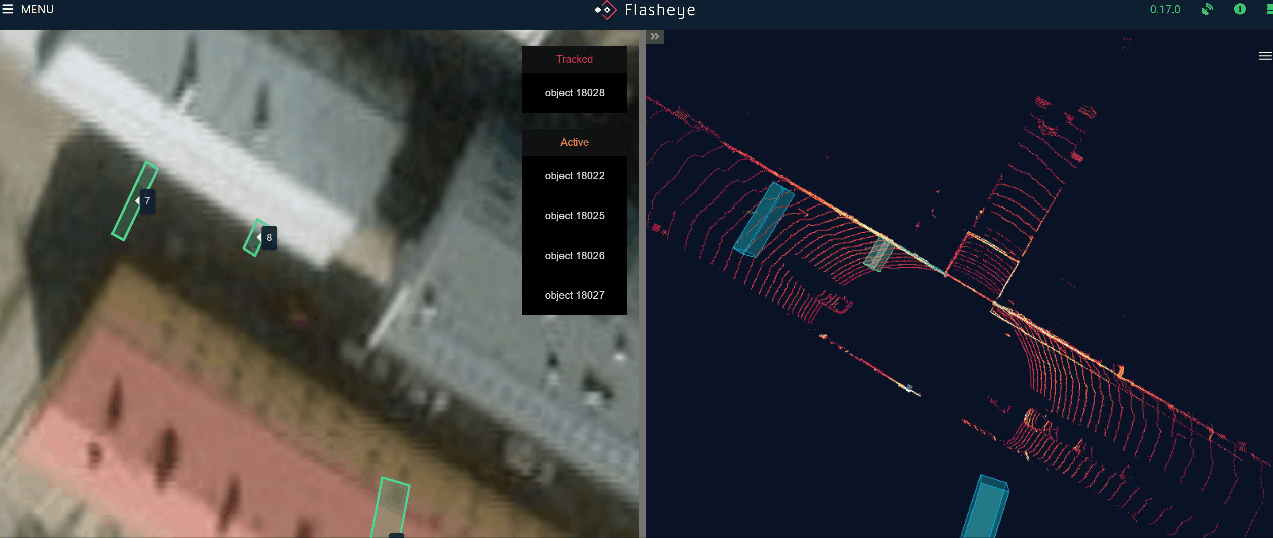 Flasheye lidar perception